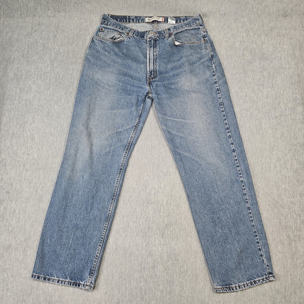 Levis Jeans Men 38x32 550 Blue 550 Relaxed Fit Denim Y2k Faded